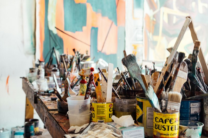 Craft hands making